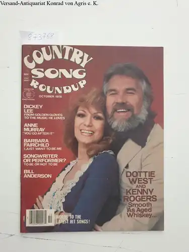 Anderson, William T: Country Song Roundup, October 1978, Vol.30, No. 231 ( Dickey Lee, Anne Murray, Barbara Fairchild, Bill Anderson, etc.). 