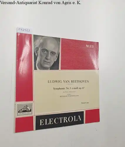 Electrola WALP 1195 : NM / EX, Symphonie Nr. 5 c-moll op. 67 : Wilhelm Furtwängler : Wiener Philharmoniker