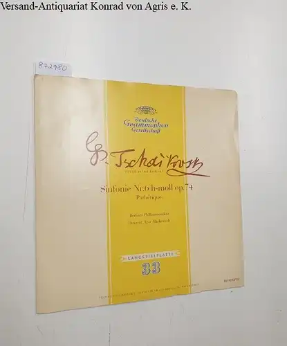 Deutsche Grammophon LPM 18 193 : EX- / EX, Sinfonie Nr. 6 h-moll Pathétique : Igor Markevitch : Berliner Philharmoniker