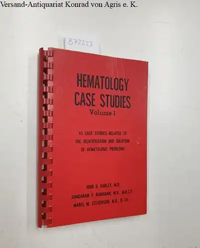 Harley, John B: Hematology case studies. 