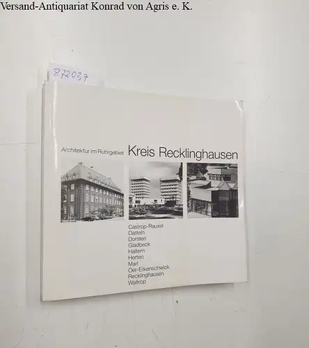 Kreis Recklinghausen: Architektur im Ruhrgebiet. Kreis Recklinghausen. Architekturführer. Castrop-Rauxel, Datteln, Dorsten, Gladbeck, Haltern, Herten, Marl, Oer-Erckenschwick, Recklinghausen, Waltrop. 