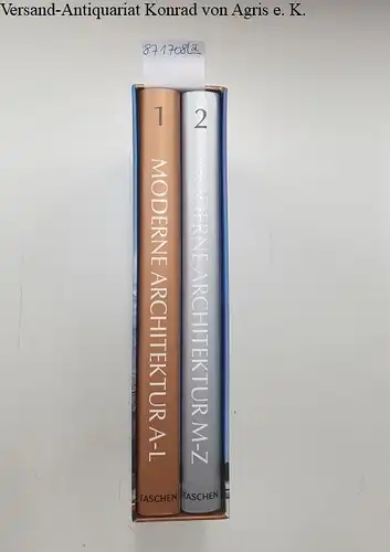 Taschen, Laszlo (Hrsg.): Moderne Architektur A-Z : 2 Bände in illustrierter Kassette. 