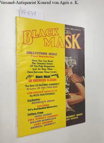Deutsch, Keitch: Black Mask: A Magazine of smashing stories, rare and uncollected, August 1974. 