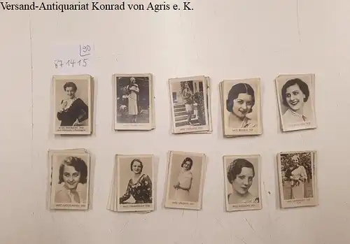 Club, Liga: Sammelbilder Miss Deutschland u.a. Länder
 Konvolut aus 90 Bildern aus den 1930-er Jahren. 