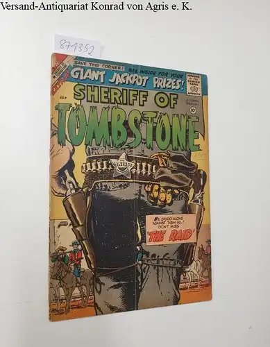 Charlton Comics: Sheriff of Tombstone Vol 1, No.4. July 1959. 