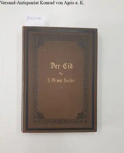 Herder, Johann Gottfried von [Hrsg.]: Der Eid nach spanischen Romanzen besungen durch Johann Gottfried von Herder. 