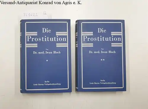 Bloch, Iwan und Georg Loewenstein: Die Prostitution 
 Mit einem Namen, Länder, Orts und Sachregister(= Handbuch der gesamten Sexualwissenschaft in Einzeldarstellungen). 
