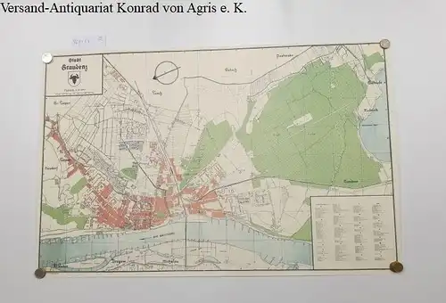 o.A: Stadtplan Stadt Graudenz Maßstab 1:10 000. 