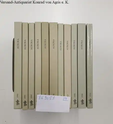 Koopmann, Helmut (Hrsg.), Peter Horst (Hrsg.) Neumann Lothar (Hrsg.) Pikulik u. a: Aurora. Jahrbuch der Eichendorff-Gesellschaft für die Klassische-Romantische Zeit - 11 Einzelbände einer Dekade - Band 50-60 (1990-2000). 