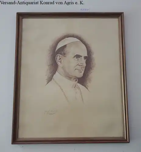 Papst Paul VI. : schönes und dekoratives Porträt