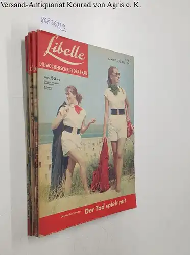 Zeitschriftenverlag und Import-Agentur GmbH: Libelle : Für die Frau : Konvolut 9 Hefte : 5. Jahrgang (1954) Nr. 28 - Nr. 36. 