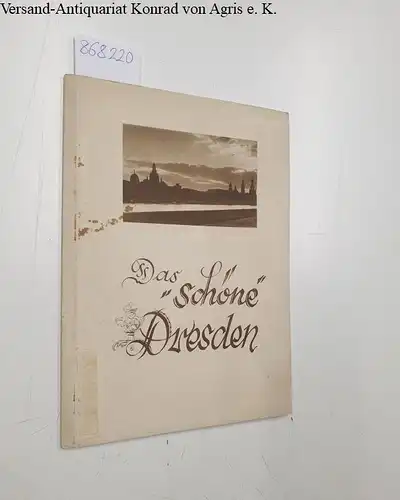 Aurass, Fleischmann, John Transocean und  Walther: Das "Schöne" Dresden, Kunstmappe mit 6 bebilderten Faltblättern mit bekannten Dresdner Sehenswürdigkeiten. 