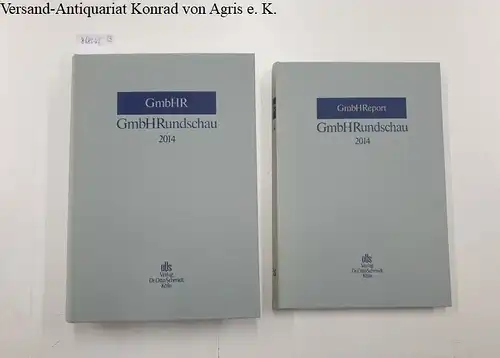 Centrale für GmbH Dr. Otto Schmidt (Hg.)Birgitta Peters (Red.) und Werner G. Driesen (Red.): GmbHRundschau [=GmbHR] 2014 + GmbHReport 2014 
 Gesellschafts- und Steuerrecht der GmbH und GmbH und Co. 