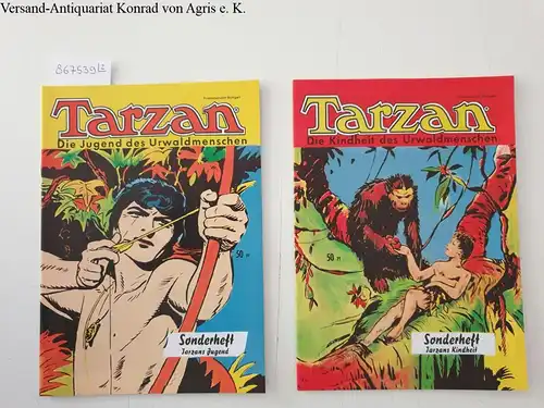 Burroughs, Edgar Rice: Tarzan: 2 Hefte: Sonderheft Tarzans Kindheit und Tarzans Jugend. 