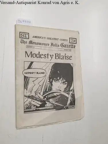 Sinkovec, Jerome L. (Hrsg.): The Menomonee Falls Gazette: No. 234
 Modesty Blaise. 