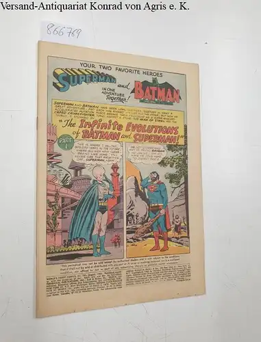 National  Periodical Inc: World´s Finest comics, No. 151, August 1965 : Superman and Batman in one adventure together!. 