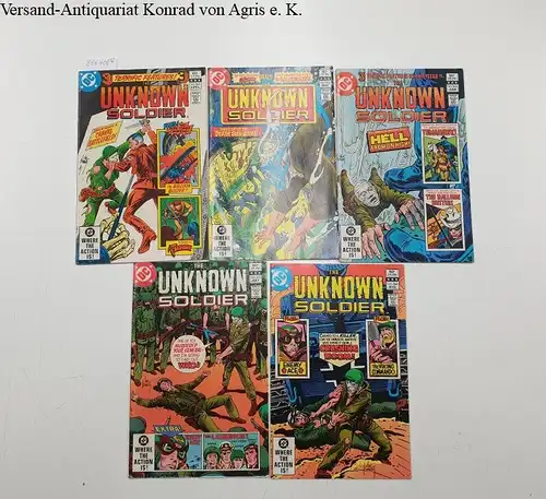 DC Comics: The Unknown Soldier Vol. 30, No. 262-266, April- August 1982
 Konvolut von 5 Heften. 