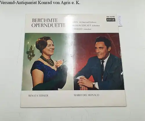 Decca BLK 16190 : NM / VG+, Berühmte Opernduette : Aida / Manon Lescaut / Othello