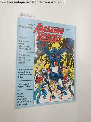 Zam Inc. (Hrsg.): Amazing Heroes : No. 7 Dezember 1981. 