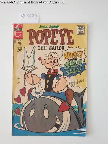 Charlton Comics and Charlton Comics: Popeye The Sailor  No. 118 Febr. 1973. 
