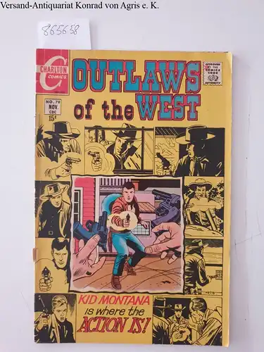 Charlton Comics: Outlaws of the west No. 78 November. 
