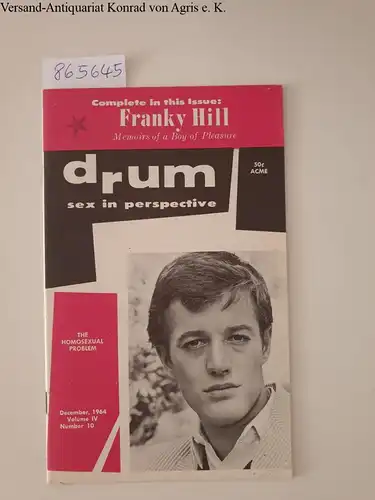 Janus Society of America and Clark P. Polak: Drum : December 1964 Volume IV No. 10. 