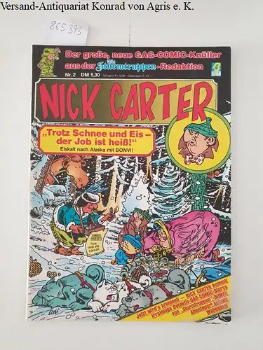 Interpart GmbH: Nick Carter Comic Album Nr. 2, mit Die Sturmtruppen Gag-Comic-knüller. 