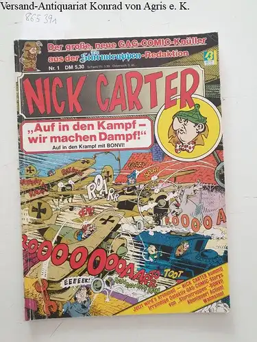 Interpart GmbH: Nick Carter Comic Album Nr. 1, mit Die Sturmtruppen Gag-Comic-knüller. 