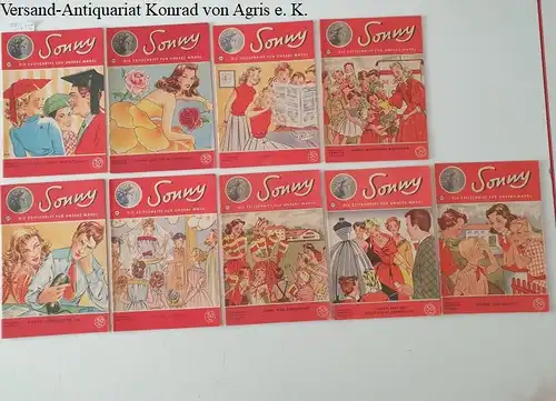 Sonny: Sonny: Die Zeitschrift für unsere Mädel, Konvolut  von 9 Heften
 Nr.37-39, 47, 48,51-53. 