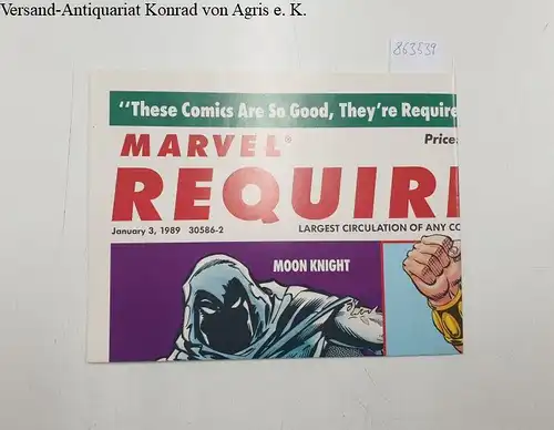 MARVEL REQUIRER MOON KNIGHT SHE-HULK 22" x 34" PROMO POSTER WHAT IF 1989*