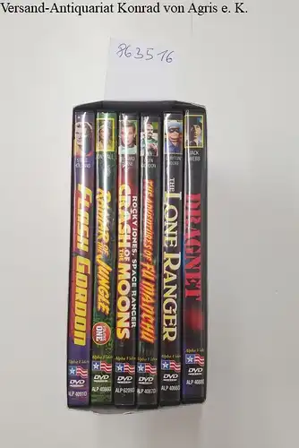Dragnet : The Lone Ranger : The Adventures of Fu Manchu : Crash of the Moons : Ramar of the Jungle : Flash Gordon, TV Classics : 6 DVD Set