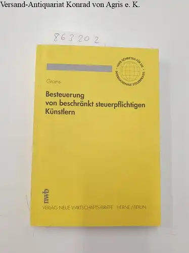 Grams, Harald: Besteuerung von beschränkt steuerpflichtigen Künstlern. 