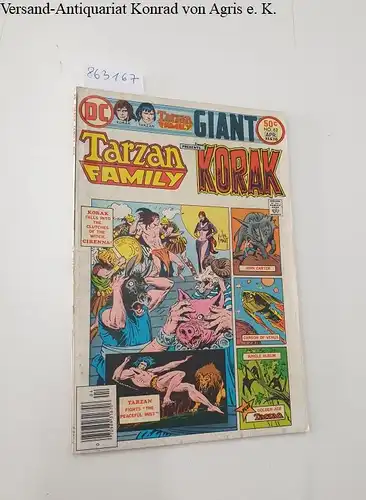 DC Comics: Tarzan Family presents Korak : the Tarzan Family Vol.13 No. 62 March-April, 1976. 