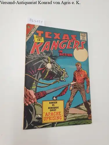 Charlton Comics Group: Texas Rangers In Action : Vol. 1 Number 34 July, 1962. 