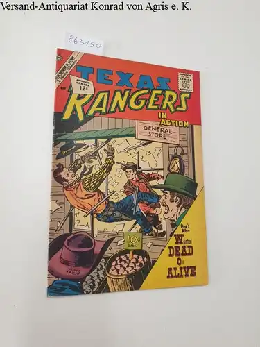 Charlton Comics Group: Texas Rangers In Action : Vol. 1 Number 33 May, 1962. 