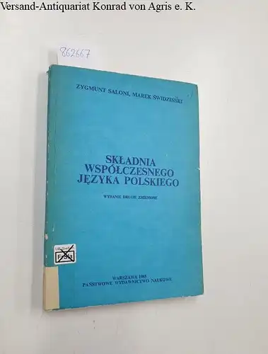 Saloni, Zygmunt und Marek Swidzinski: Skladnia Wspolczesnego Jezyka Polskiego. 