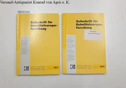 Herder Institut (Hrsg.): Zeitschrift für Ostmitteleuropaforschung : 49. JGG./ 2000 : Heft 1+4. 