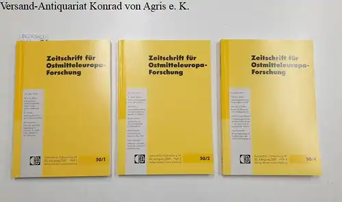 Herder Institut (Hrsg.): Zeitschrift für Ostmitteleuropaforschung : 50 / 2001 : Heft 1,2,4. 
