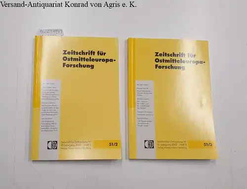 Herder Institut (Hrsg.): Zeitschrift für Ostmitteleuropaforschung : 51 / 2002 : Heft 2+3. 