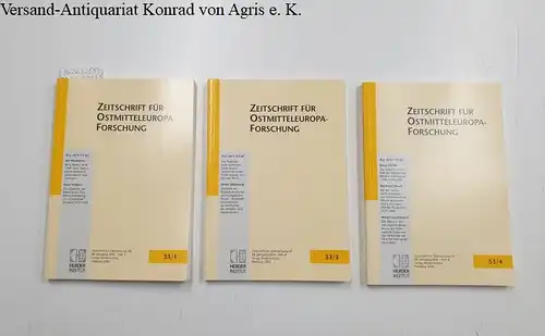 Herder Institut (Hrsg.): Zeitschrift für Ostmitteleuropaforschung : 53.  Jgg./ 2004 : Heft 1,3,4. 