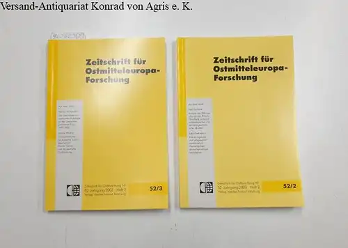 Herder Institut (Hrsg.): Zeitschrift für Ostmitteleuropaforschung : 52 : 2008 : Heft 2+3. 