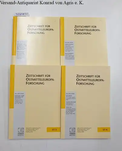 Herder Institut (Hrsg.): Zeitschrift für Ostmitteleuropaforschung : 57 Jgg. / 2008 : Heft 1-4. 