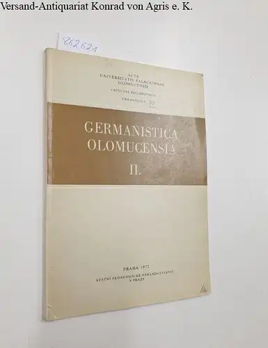 Kollektiv: Germanistica Olomucensia II. / Facultas Philosohica. Philologica 32. 