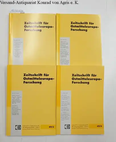 Herder Institut (Hrsg.): Zeitschrift für Ostmitteleuropaforschung : 49 : 2000 : Heft 1-4. 