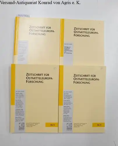 Herder Institut e.V. (Hrsg.): Zeitschrift für Ostmitteleuropa-Forschung : 56 : 2007 : Heft 1-4. 