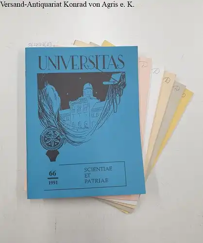 Latviesu Korporaciju Avieniba (Hrsg.): Universitas : Nr. 61-66 in 6 Heften (1988-1991) 
 Scientiae et Patriae. 