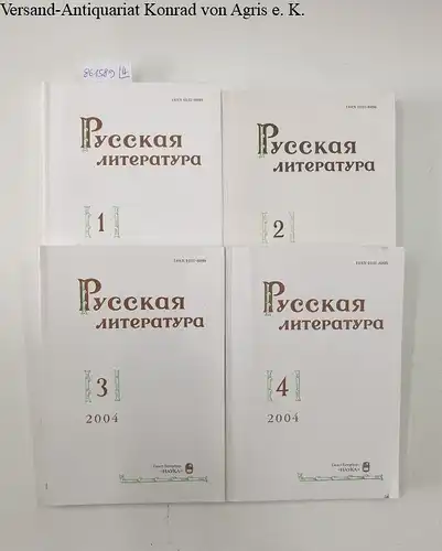 Russische Akademie der Wissenschaften und Institut für Russische Literatur Puschkin Haus (Hrsg.): Russische Literatur : 2004 : Vol. 1 - 4 
 in russischer Sprache. 
