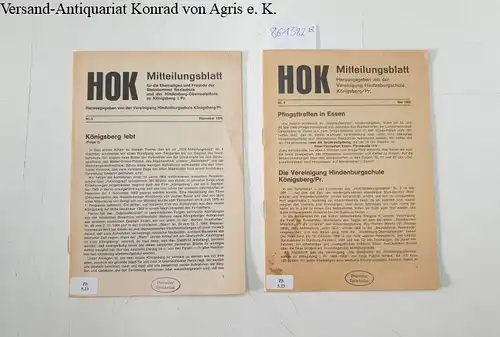 Königsberg: HOK Mitteilungsblatt für die Ehemaligen und Freunde der Steindammer Realschule und der Hindenburg-Oberrealschule zu Königsberg i. Pr. Nr. 4-5. 