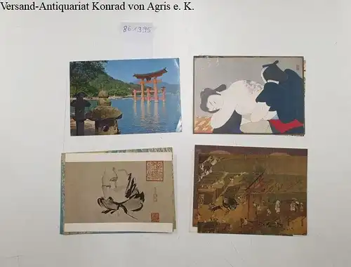Konvolut aus 15 japanischen Postkarten. 