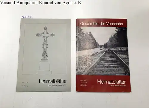 Kreis Aachen (Hrsg.): Heimatblätter des Kreises Aachen : 44. Jahrgang 1989 Teil 1-4 und 45. Jahrgang 1990 Teil 1-2 (5 Teile in 2 Heften) 
 Heft 1989/90 Teil 3-4/1-2 Geschichte der Vennbahn. 